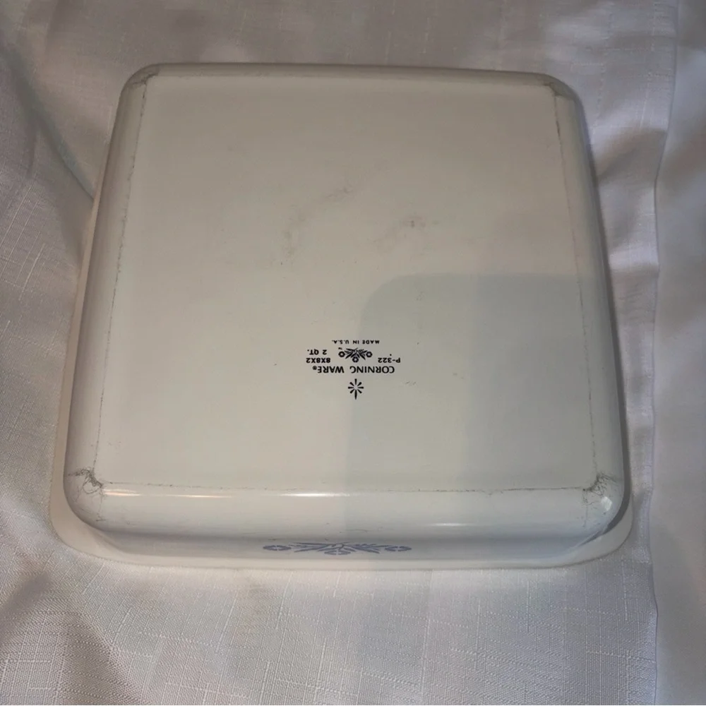 Vintage Corningware Baking Dishes Set Of 2 Loaf Pan And Square Casserole